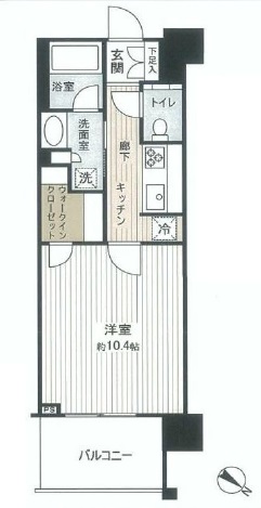 グランシティ日本橋水天宮 17階 間取り図
