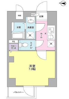 フィオリトゥーラ三軒茶屋ステーションフロント 702 間取り図