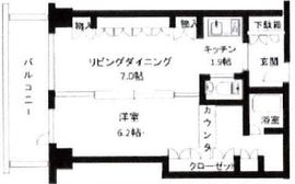 アクシア麻布 14階 間取り図