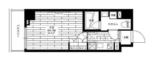 ステージグランデ早稲田 2階 間取り図
