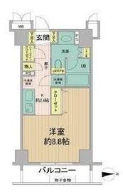 レガリアシティ神田末広町 5階 間取り図