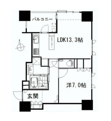 プレシス半蔵門 802 間取り図