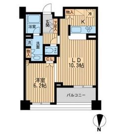 プロスペクト森下 8階 間取り図