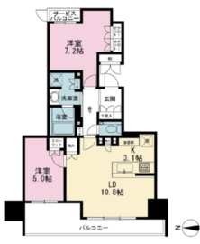 プレミスト北品川 5階 間取り図