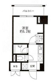 レジディア東品川 808 間取り図
