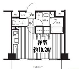 麻布イーストコア 702 間取り図