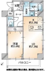 コンシェリア・デュー勝どき 6階 間取り図