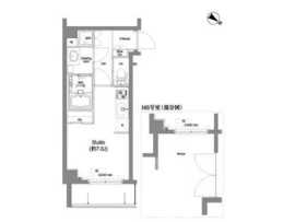 コンフォリア神楽坂 105 間取り図