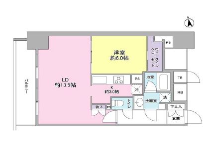 スタイリオ品川中延 313 間取り図