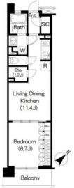 ブリリアイスト三軒茶屋アイビーテラス i325 間取り図