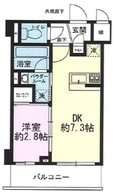 ステージグランデ早稲田 1階 間取り図