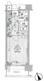 レックス海岸通りレジデンス 8階 間取り図