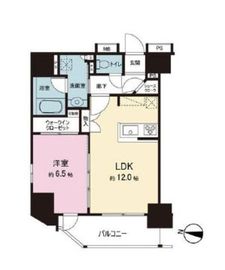 クレイシア新宿 2階 間取り図