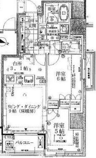 プラウド九段南 8階 間取り図