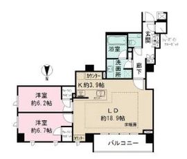 ザ・パークハウス池田山 3階 間取り図