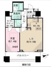 シティタワー高輪 7階 間取り図