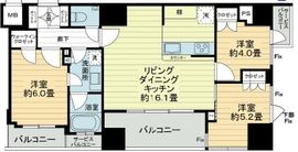 インプレストタワー芝浦エアレジデンス 14階 間取り図