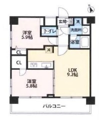 シティベース桜丘 4階 間取り図