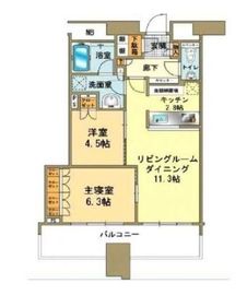 スカイズタワー＆ガーデン 40階 間取り図