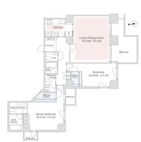 泉ガーデンレジデンス 706 間取り図