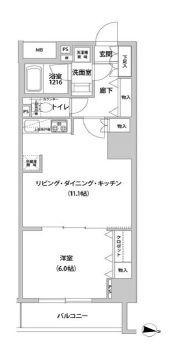 ドミール青柳 702 間取り図