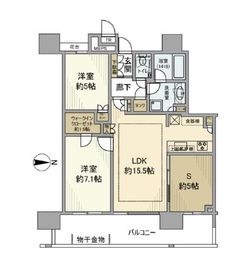 THE TOYOSU TOWER 25階 間取り図