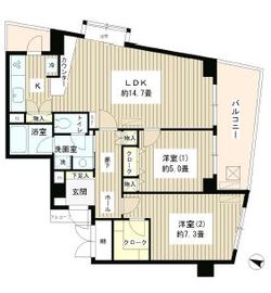 パーシモンヒルズ 401 間取り図