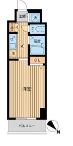 HF東神田レジデンス 403 間取り図