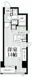 カスタリア新宿御苑 1003 間取り図