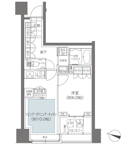 メゾンカルム本郷 303 間取り図