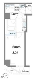 コンシェリア東京木場ステーションフロント 2階 間取り図