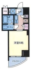 リクレイシア三田 7階 間取り図