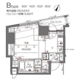 ZOOM都立大学 3階 間取り図