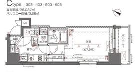 ZOOM都立大学 4階 間取り図