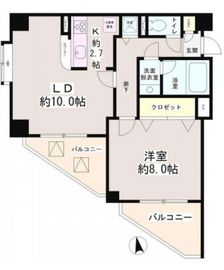 六本木プレイス 202 間取り図