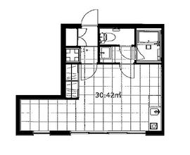 六本木プレイス 203 間取り図