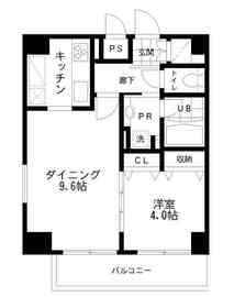 レジディア文京本郷2 904 間取り図