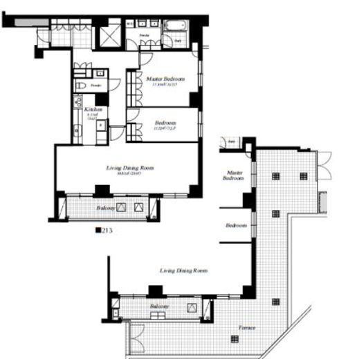 麻布第一マンションズ 113 間取り図