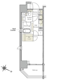 パークリュクス東麻布mono 10階 間取り図