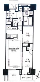 プラウド日本橋三越前 6階 間取り図