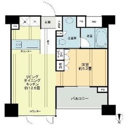 レクセル高田馬場 8階 間取り図