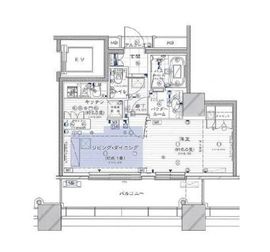 カテリーナ三田タワースイート イーストアーク 7階 間取り図