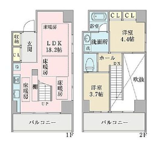 パークサイドテラス 603 間取り図