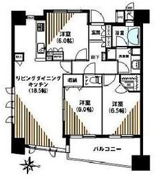 パークスクエア南品川 16階 間取り図