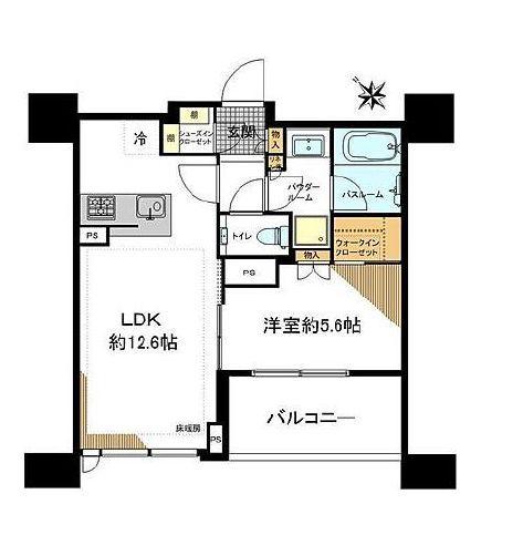 グランドミレーニア タワー＆スイート 8階 間取り図