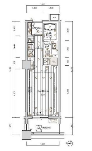 レグノ・セレーノ 4階 間取り図