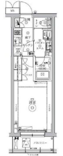 セジョリ自由が丘 502 間取り図