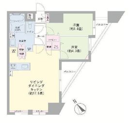 ロアール茅場町 11階 間取り図