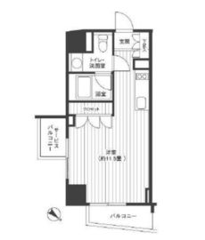 Ti-HIGASHIAZABU 304 間取り図