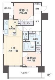 リエトコート浅草橋 702 間取り図